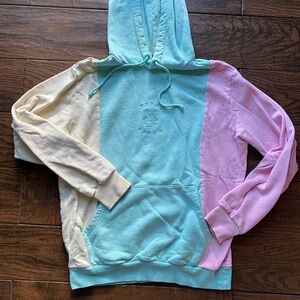 Teddy Fresh Cream, Blue, and Pink Hoodie